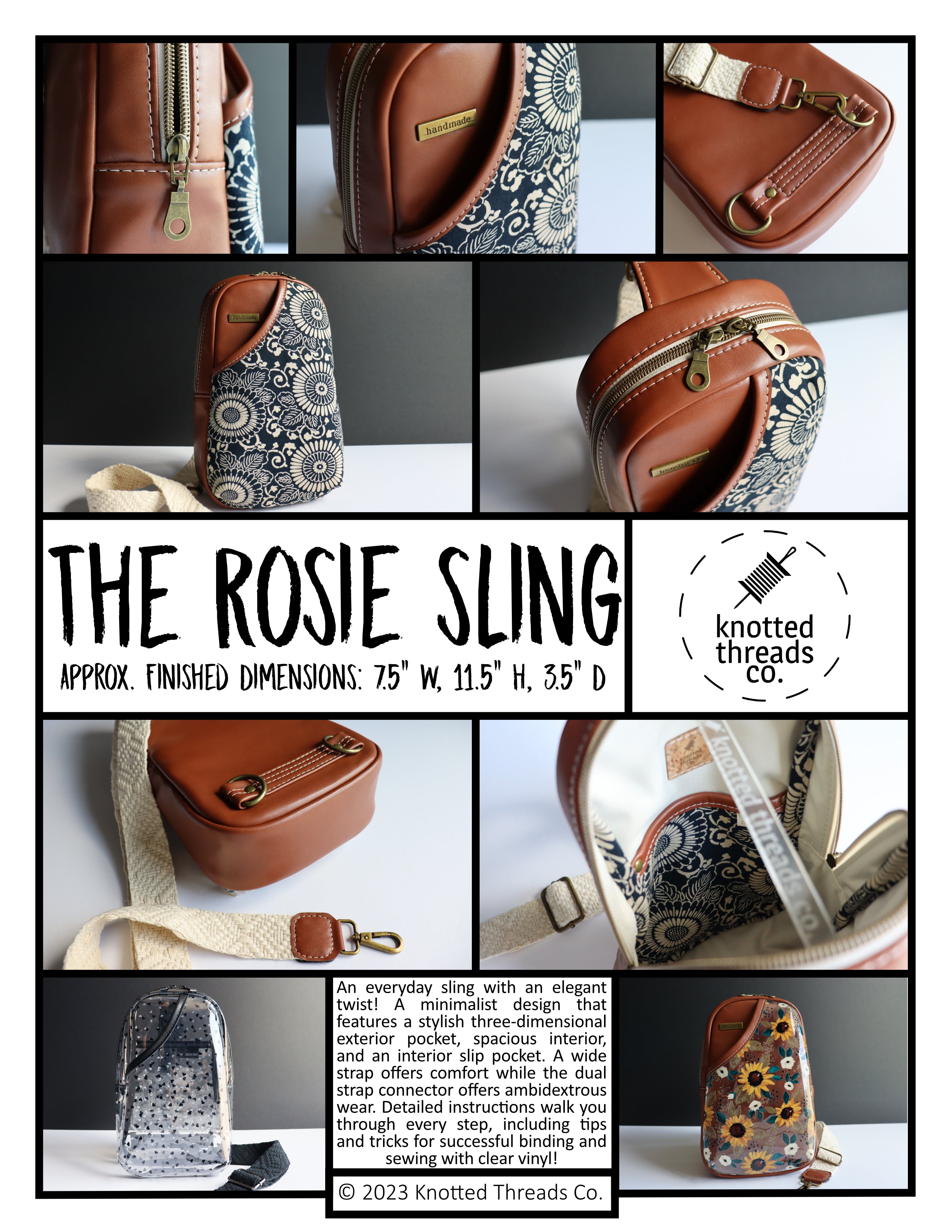 Rosie Sling PDF Pattern Knotted Threads Co.