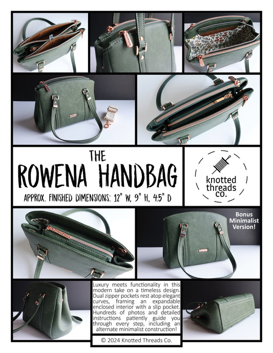 Rowena Handbag PDF Pattern