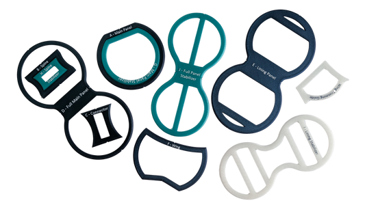 Donut Hole 3D Printed Templates | Full Set Color-Coded Physical Templates | Printed to Order | 3-7 Day TAT