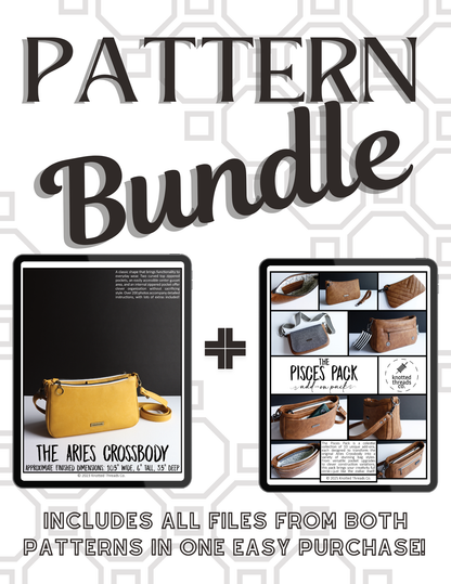 BUNDLE: Aries Crossbody + Pisces Add-On Pack PDF Pattern | Skill builder | Intermediate | Instant Download