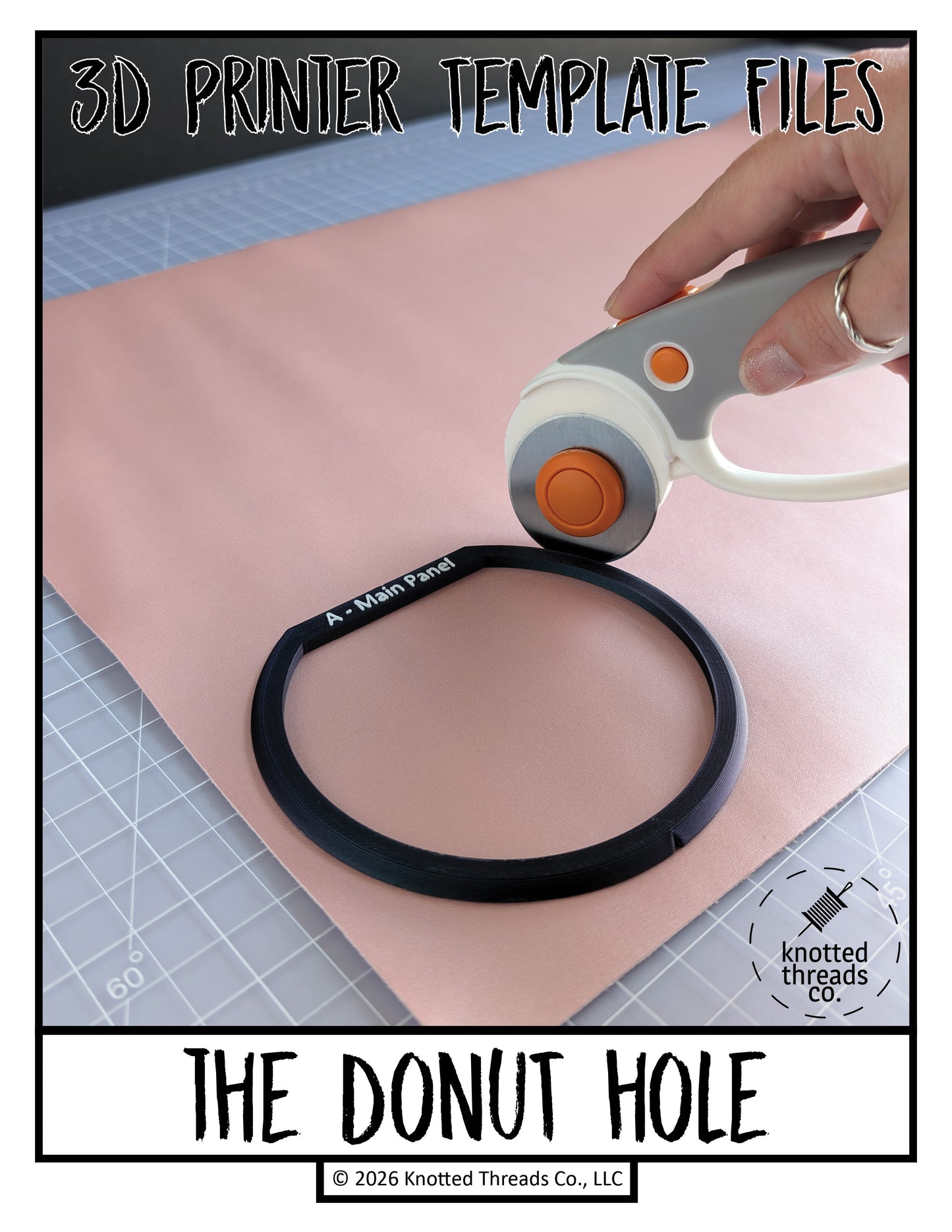 3D Printer .STL Template Files: Donut Hole | 3MF Included | Instant Download