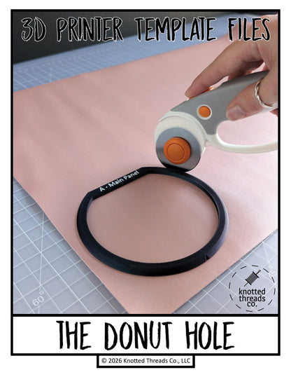 3D Printer .STL Template Files: Donut Hole | 3MF Included | Instant Download