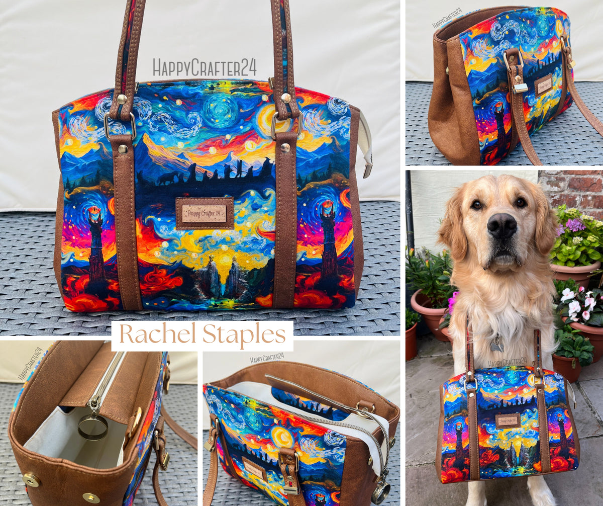 Rowena Handbag PDF Pattern | Triple Compartment Everyday Bag | 2-n-1 ...