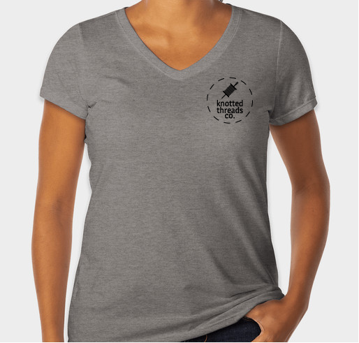 Sew More of What Makes You Happy Triblend Womens V-Neck Shirt
