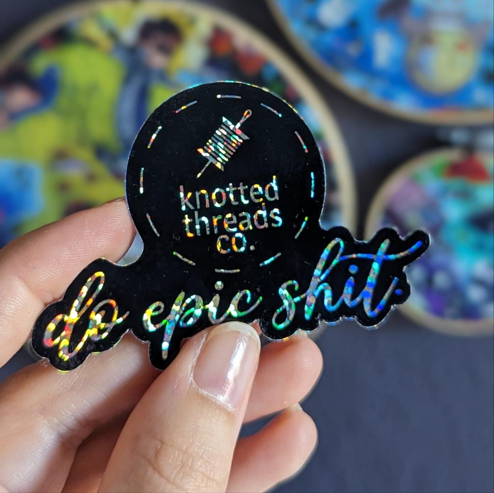 Sticker - Do Epic Shit - Holographic Glitter