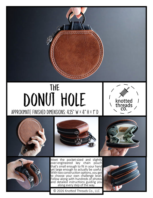 The Donut Hole PDF Pattern | Designer-Style Key Chain Pouch | Intermediate | Instant Download
