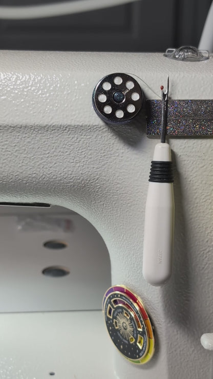 Bobb-in-Waiting: Magnetic Backup Bobbin Holders